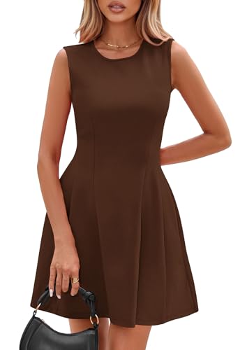 PRETTYGARDEN Summer Dresses for Women 2026 Elegant Classy Spring A Line Business Casual Work Graduation Cocktail Short Dress
