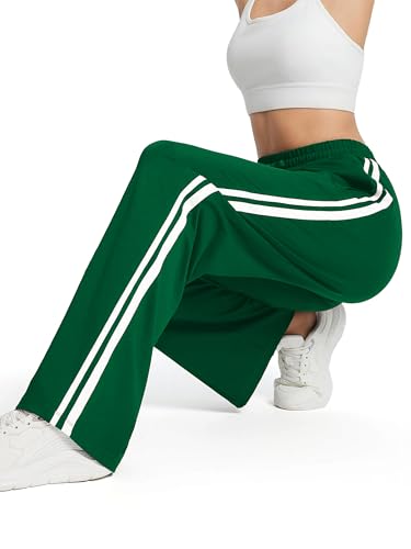 Tapata Women's 28/30/32/34 Inseam Track Pants Loose Straight Leg Jogging Sweatpants Warm-Up Sports Athletic Running