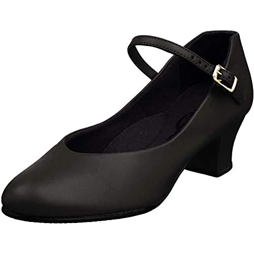 Capezio Women's Jr. Footlight Character Shoe,Black,8.5 W US