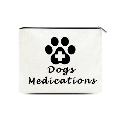 Dogs Medications Makeup Bags for Veterinarian Appreciation Retirement Gift Vet Techs Gift for Dog Pet Lovers Birthday Chri...