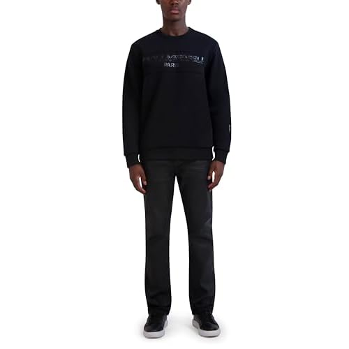 KARL LAGERFELD mens Long Sleeve Pullover Relaxed Fit Sweatshirt