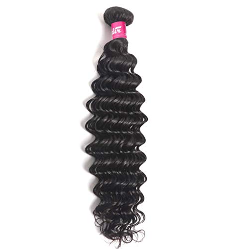 Odir Deep Wave Human Hair Bundles 18 20 22 Unprocessed 9A Brazilian Deep Curly Wave Virgin Hair 3 Bundles 300g Remy Hair Extensions Natural Color