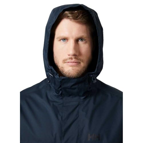 Helly-Hansen Vancouver Rain Jacket - Men's Waterproof, Breathable, Adjustable Hood, Seam-Sealed