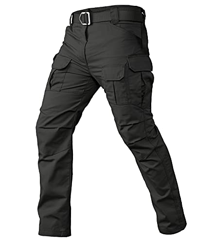 CARWORNIC Gear Men's Tactical Cargo Pants Waterpoof Lightweight Rip Stop EDC Military Combat Trousers