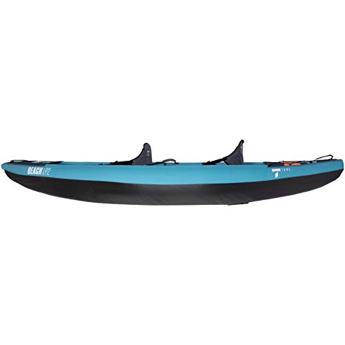 TAHE Beach LP Premium Inflatable Kayak Complete Package Including Kayak, Seat, Paddle, Pump and Travel/Storage Bag