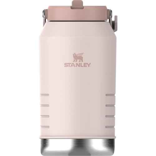 Stanley IceFlow 2.0 Flip Straw Jug with Handle 96 oz | Twist On Lid and Flip Up Straw | Leakproof for Travel and Sports | Insulated Stainless Steel |BPA-Free | Rose Quartz