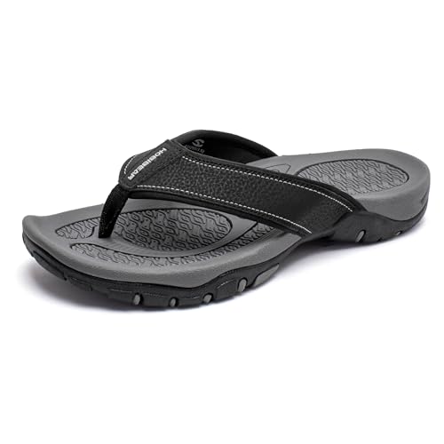 KIIU Mens Thong Sandals Indoor and Outdoor Beach Flip Flop