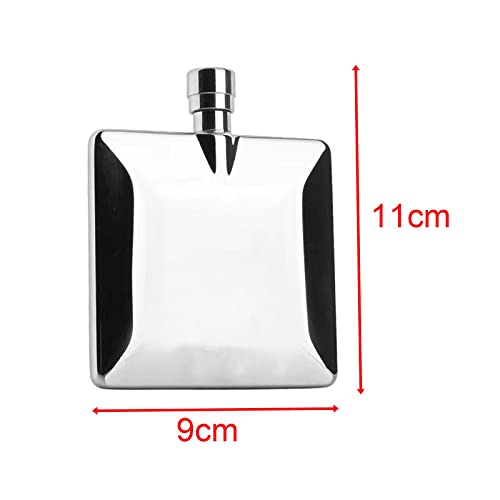 Bothyi Drinking Bottle Drinkware Bar Gift Supplies Liquid Flagon 100ml Leakproof Flat Hip Flagon Portable Flagon for Weddi...