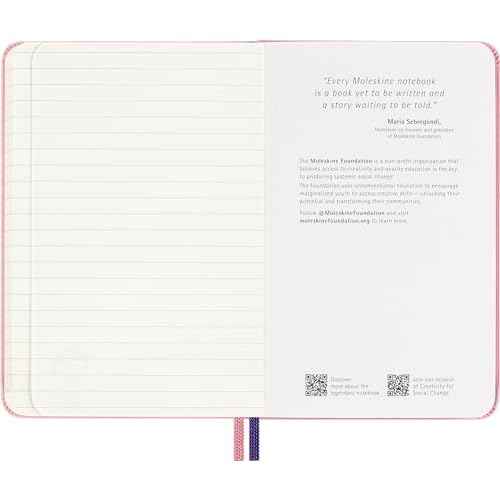 Moleskine Limited Edition Sakura Notebook with lenticular optical-effect cover by Momoko Sakura, Hard Cover, Ruled, Pocket (3.5" x 5.5"), Maruko floral, 160 pages
