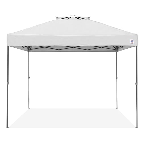 E-Z UP Patriot ONE-UP Technology Vented Shelter, 10' x 10', White