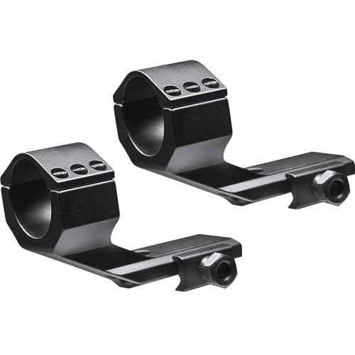 Barska Cantilever Scope Mount Rings 30mm and 1 Inch Inserts Forward Offset Picatinny Weaver Mount with T6 Aluminum Construction