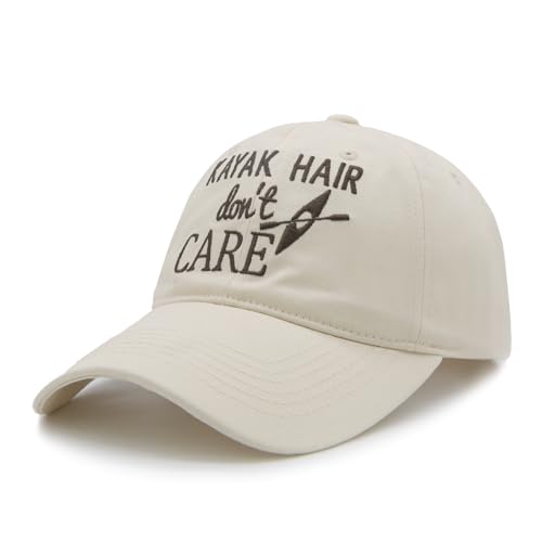 Waldeal Women's Kayak Hair Don't Care Hat, Denim Washed Adjustable Baseball Cap