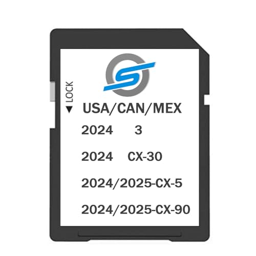 2025 Updated Navigation GPS SD Card Compatible with CX5 (2024-2025),CX90 (2024-2025),CX30/ 3 (2024),Maps US Mexico Canada