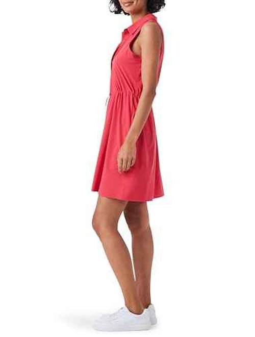 NIC+ZOE Women's TECH Stretch Collared Dress, Geranium