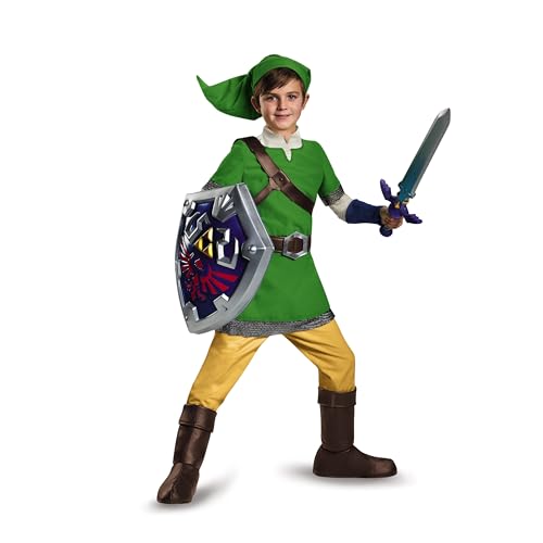 The Legend of Zelnda Link Deluxe Costume, Officially Licensed The Legend of Zelda Costume for Kids