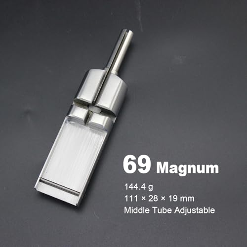 Tattoo Grip for 69 Magnum Needles, CNC-Machined 316L Stainless Steel Big Magnum Grip for Blackout & Cover-up ? Compatible with Rotary & Coil Tattoo Machines (69FT- Mag)