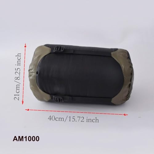 Ultralight Down Sleeping Bag for Cold Weather Camping - Water Resistant Nylon Shell with Soft Polyester Lining for Comfort...
