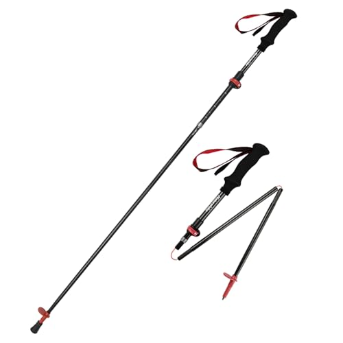 Naturehike Changfeng EXT Trekking Pole, 1pc Ultralight Carbon Hiking Pole for Women, Men, Adjustable Collapsible Walking S...