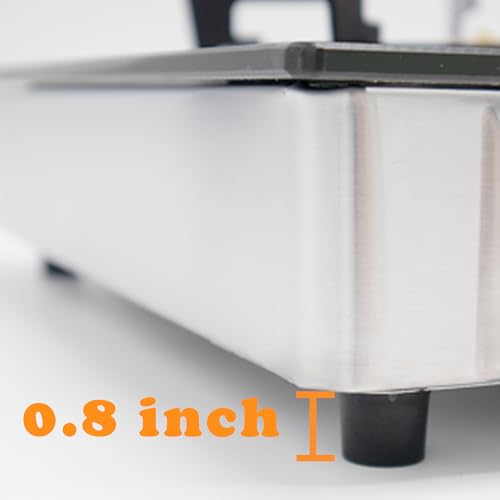 RegiisCook 1 Burner Propane Gas Cooktop,Camping Portable LPG Gas Stove, Auto Ignition Tempered Glass Countertop Regulator ...