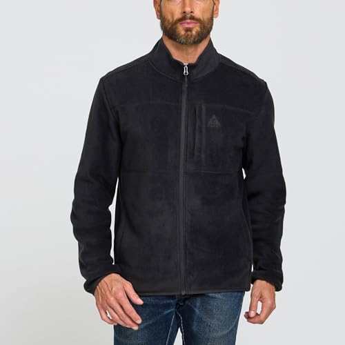 Gerry Mens Fleece Jacket – Zip Up Sweater, Lightweight Athletic Sweater, Warm Soft Polar Full Zipper Jacket, Mock Neck