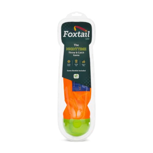 Foxtail LED - Outdoor Throw and Catch Light Up Game - Foam Ball & Tail Glow at Night - Play in The Dark - Fun Gift Idea fo...