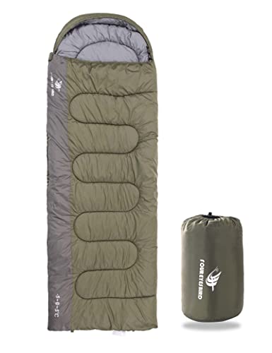 Arctic Lemmings Sleeping Bag for Adults & Kids,Waterproof Lightweight Backpacking Sleeping Bags, Envelope Hooded 3 Season ...