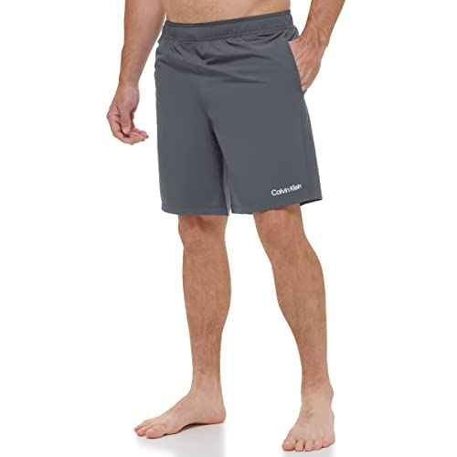 Calvin Klein Men's Standard Uv Protected Quick Dry Elastic Wasitband Swim Trunk