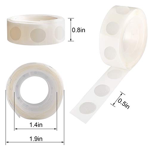 gegemaoyi 1000pcs Glue Point Clear Balloon Glue Removable Adhesive Dots Double Sided Dots of Glue Tape for Balloons Craft ...