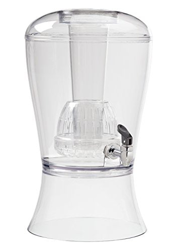 CreativeWare 3 Gallon Beverage Dispenser With Ice Cylinder And Fruit Infuser