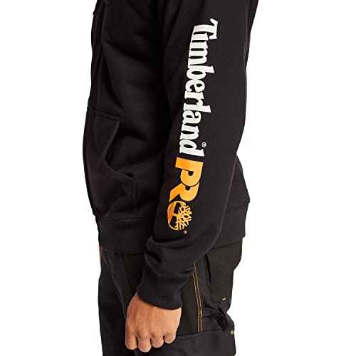 Timberland unisex adult Hood Honcho Sport Full-zip Hooded Sweatshirt Outdoors Equipment, Black, Small US