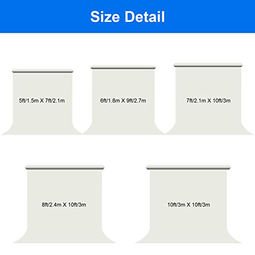 Joccun 5X7FT Light Blue Backdrop Background for Photography,Polyester Backdrop Curtain Background Screen for Photography,P...