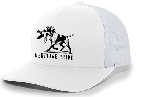 Heritage Pride Duck Hunting Dog Outdoors Hunting Mens Embroidered Mesh Back Trucker Hat