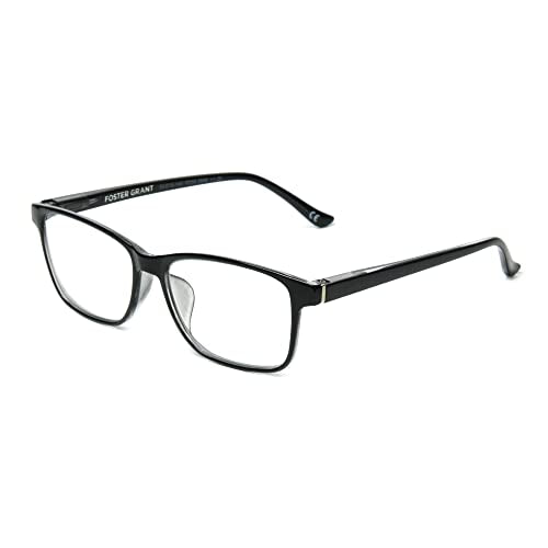 Foster Grant Unisex Payton Anti-fog Blue Light Readers Rectangular Reading Glasses