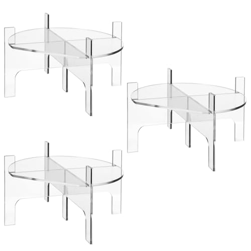 Homaisson 3PCS Drink Dispenser Stand, Detachable Design Acrylic Beverage Dispenser Stand, Fit Max 7.87 Inch Diameter of Gl...