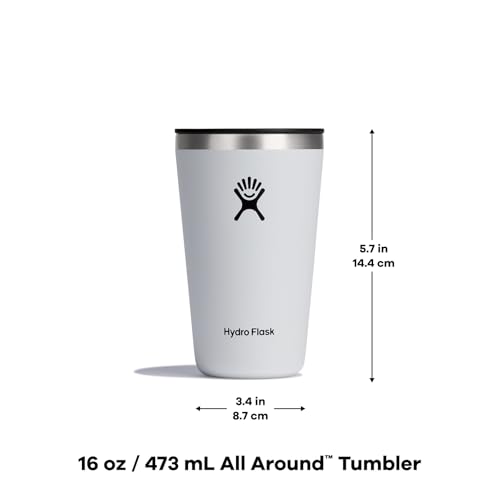 Hydro Flask 16 Oz All Around Tumbler Press-In Lid Oat