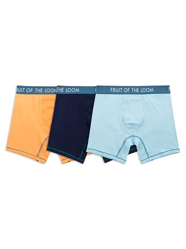 Fruit of the Loom mens Getaway Boxer Briefs, Lightweight Breathable Fabric, Quick Dry & Odor Control