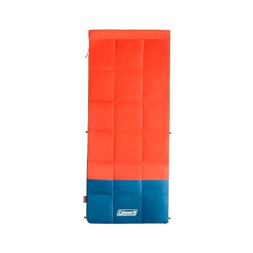 Coleman Kompact 20°F/30°F/40°F Sleeping Bag, Cool-Weather Adult Sleeping Bag with Heat Retention, Stuff Sack, & Snag-Free ...