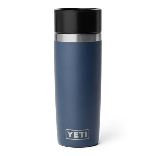 YETI Rambler 16 oz Travel Bottle, Stainless Steel, Vacuum Insulated with Leakproof Commuter Cap, Navy