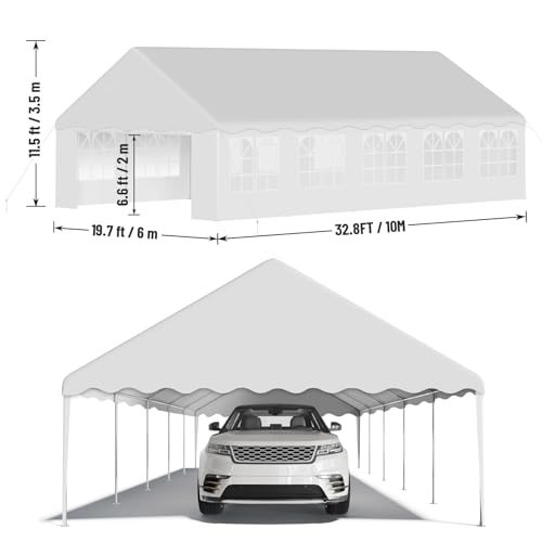 Large Wedding Tent with Removable Sidewalls, Event Canopy Shelter for Birthday Party, Outdoor Event