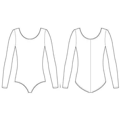 Bloch Dance Girls Meglio Microlux Long Sleeve Leotard