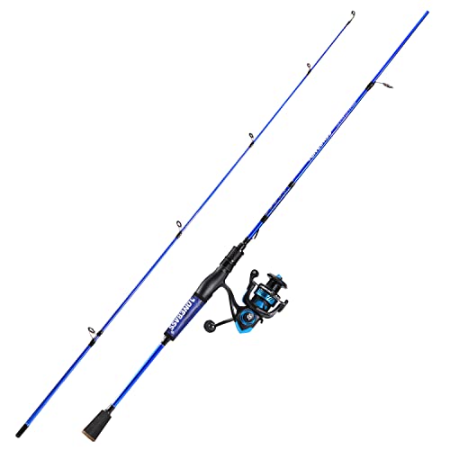 One Bass Fishing Rod and Reel Combo, IM7 Graphite 2 Pc Blank Baitcasting Combo, Spinning Rod with SuperPolymer Handle