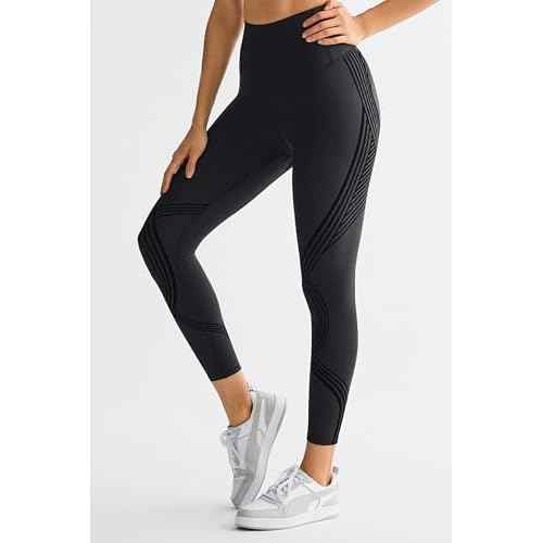 Orolay Premium 7/8 Leggings for Women Resistance Band Leggings Buttery Soft High Waisted Yoga Pants for Women Tummy Control