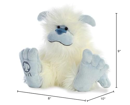 Aurora® Mysterious Fantasy Yeti Stuffed Animal - Mythical Companion - Imaginative Adventures - White 10 Inches