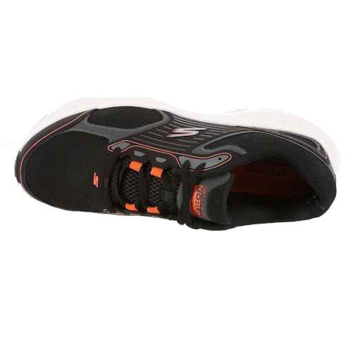 SKECHERS Men's Go Run Consistent 2.0, Black/Orange, 9 Wide