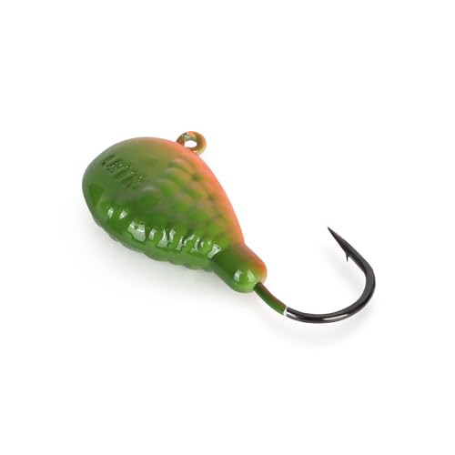 UMT Flat Head 1.5oz Rockaway Wrecker Blackfish Jig Orange/Green – for Blackfish, Porgy, Fluke, Sea Bass – 1, 5, 10 Pack Bu...