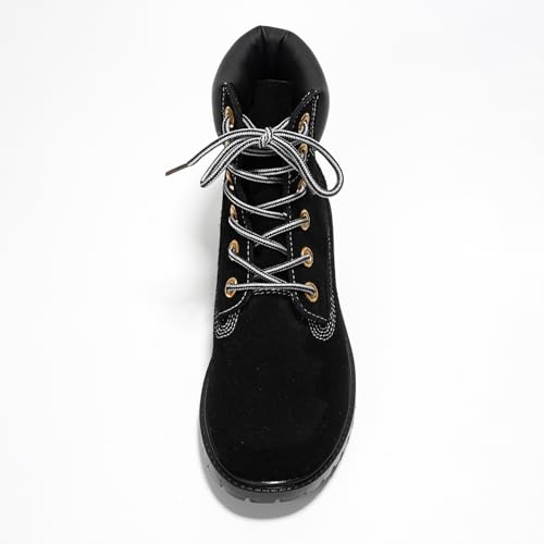 Cape Robbin Cow Suede Leather Slip-Resistant Ankle Boots Womens - Lace-Up Combat Boots - Water-Resistant Fall Moto Boots, ...