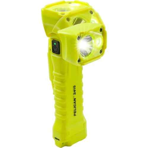 Pelican 3415M Right Angle LED Flashlight - Comes with Magnetic Clip (Yellow)