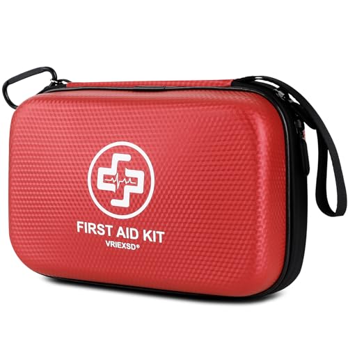 VRIEXSD Premium First Aid Kit, 320 Piece Waterproof Hard Shell Eva First Aid Kit for Home, Camping, Cars, Hiking, Travel, ...