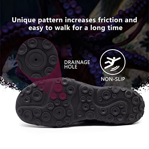 Teemie Womens Mens Water Shoes Barefoot Quick Dry Aqua Sports Shoes for Pool Beach Surfing Walking Kayaking