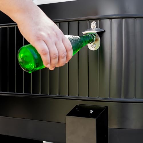 Permasteel Rolling Patio Cooler – Large Outdoor Ice Chest with Wheels, Beverage Cooler for Backyard, BBQ, Tailgate, Beach,...